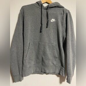 Nike Gray fleece lined Hoodie mens small